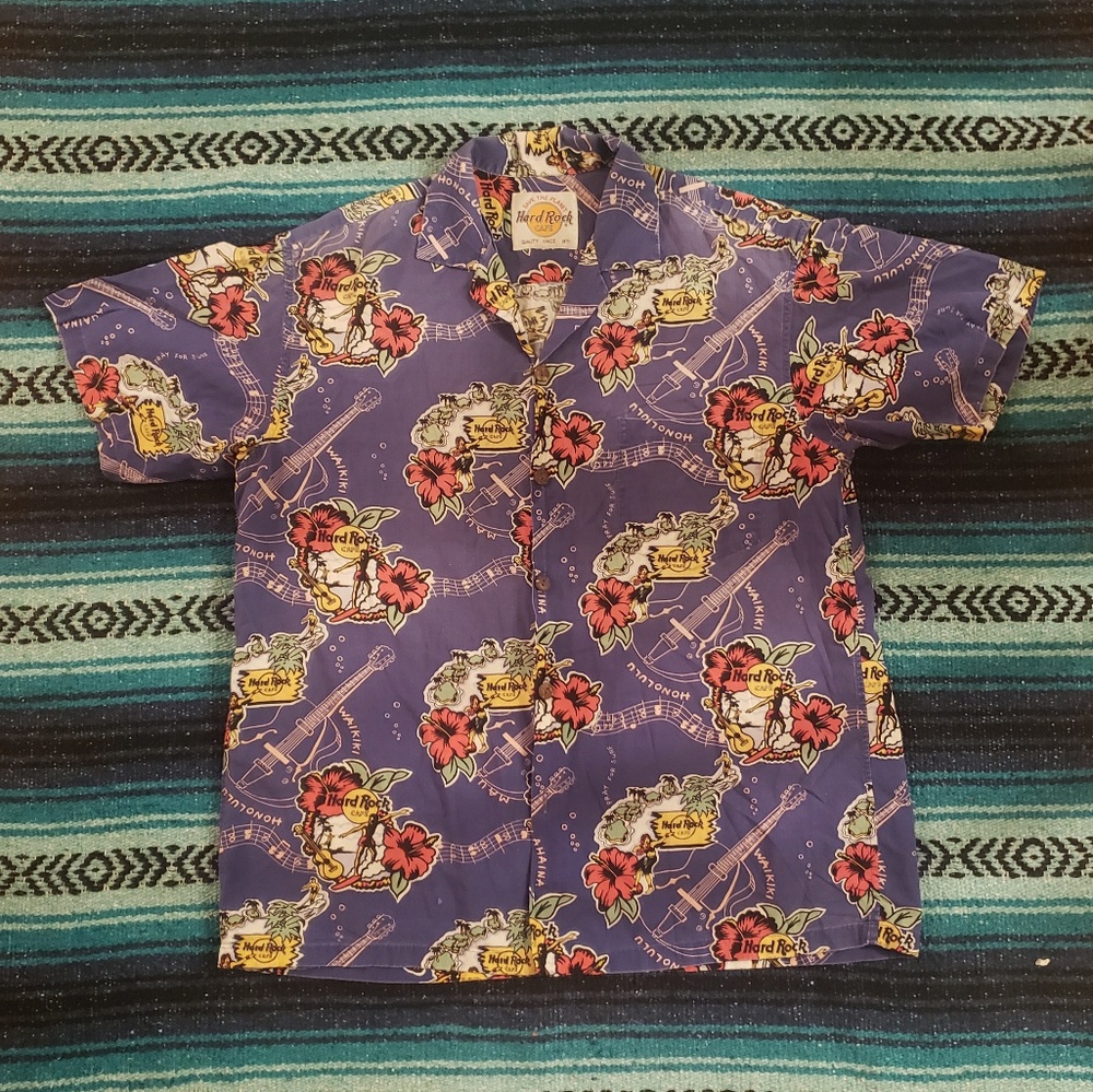 Vintage Hard Rock Cafe Hawaii Button Up Shirt
